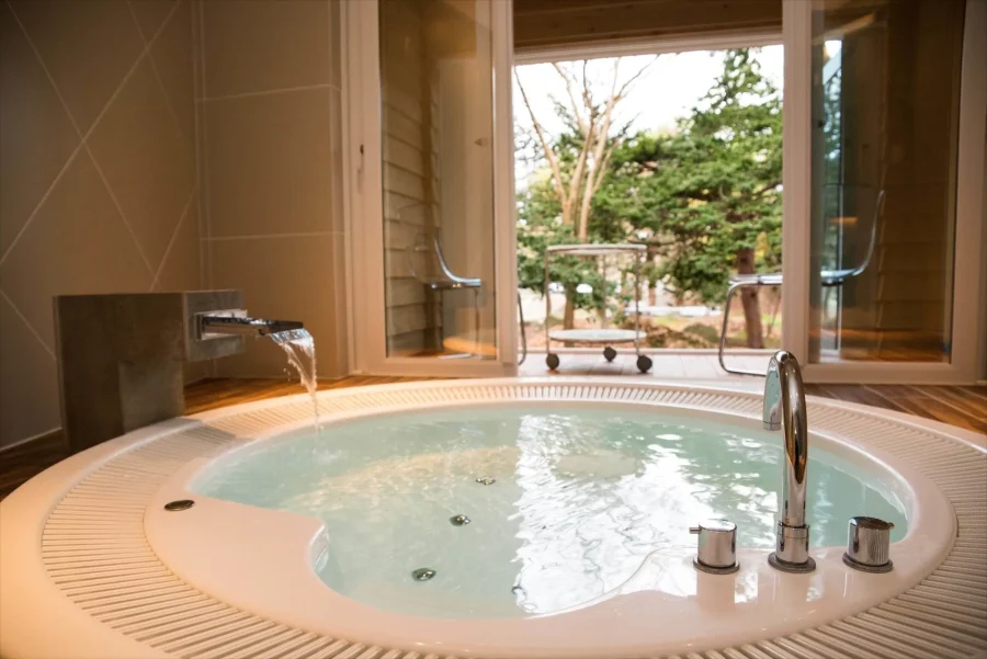 La Cachetteのジャグジー