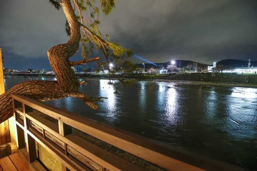 京都鴨川のお宿 たまみからの景色