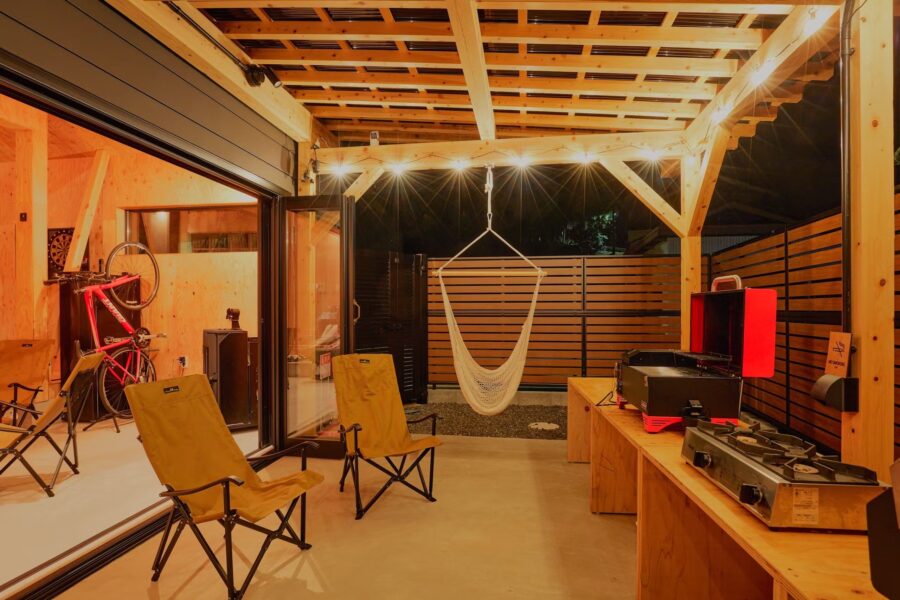 Sauna Villa ITADORIのテラス