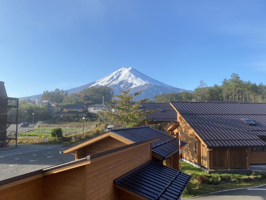 富士山リゾートログハウス ふようの宿から見える富士山