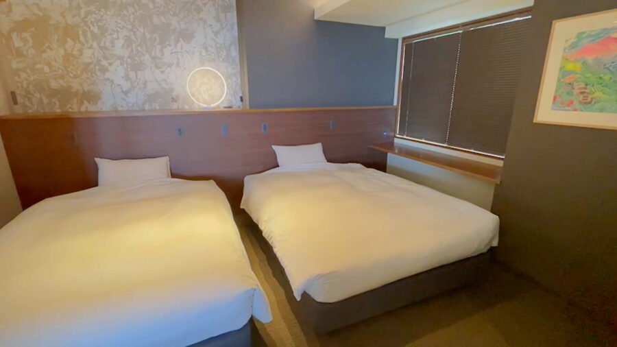 大山参道ホテル 頂のベッドルーム