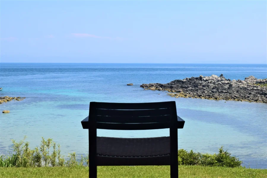 Private beach retreat Resort villa iki by ritomaruから見る風景