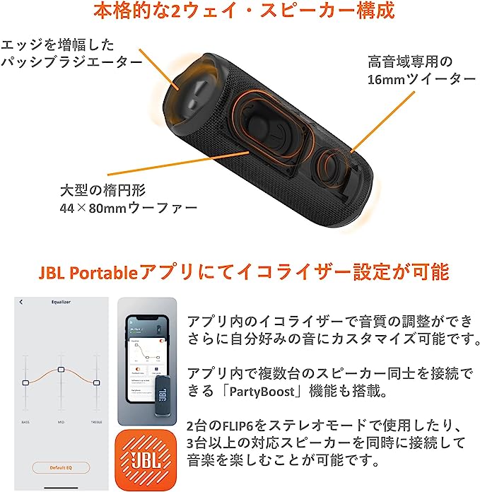 JBL FLIP6 Bluetoothスピーカー