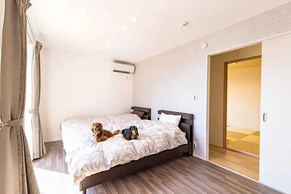Dog villa HAPPINESS 淡路島のベッドルーム