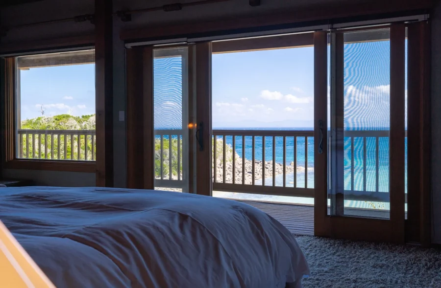 Private beach retreat Resort villa iki by ritomaruのベッドルーム
