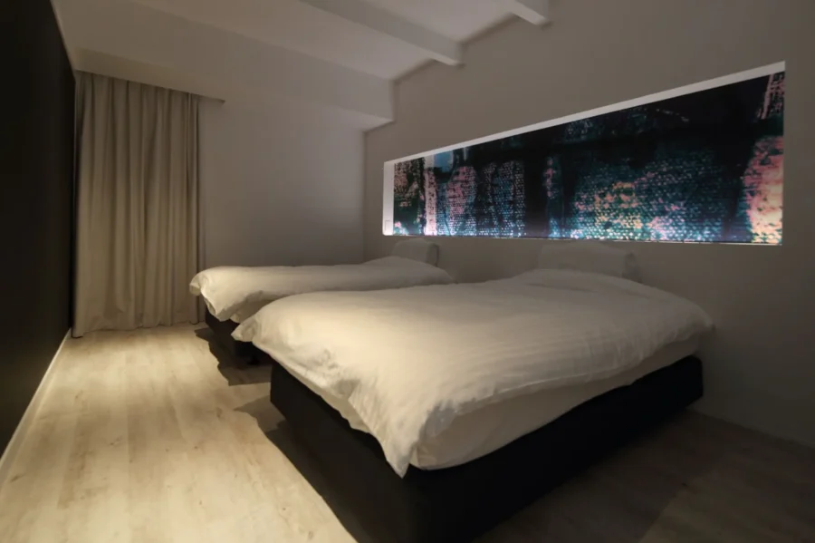 abrAsus hotel Fujiのベッドルーム