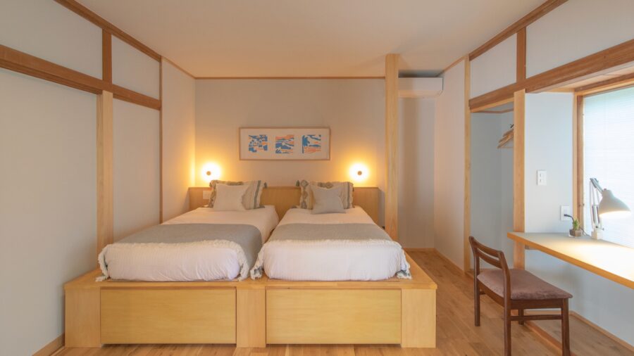 YAMO Izukogen クスノキの丘の宿の寝室