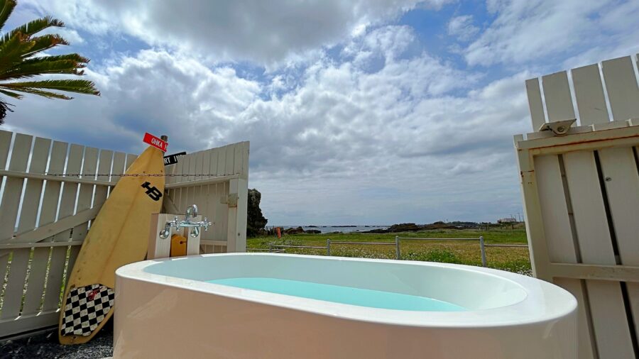 Hotel Ocean BUS Shirahamaの浴槽