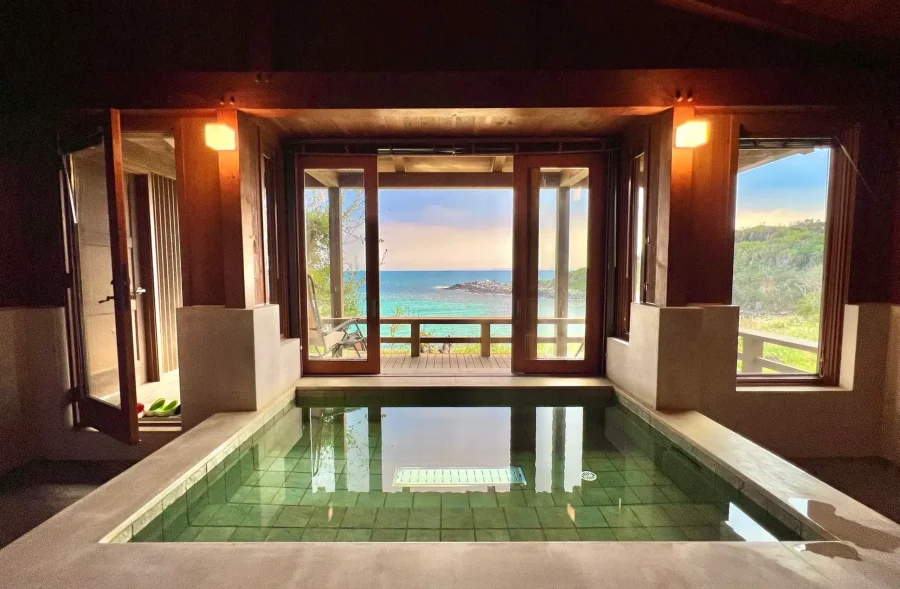 Private beach retreat Resort villa iki by ritomaruの大浴場