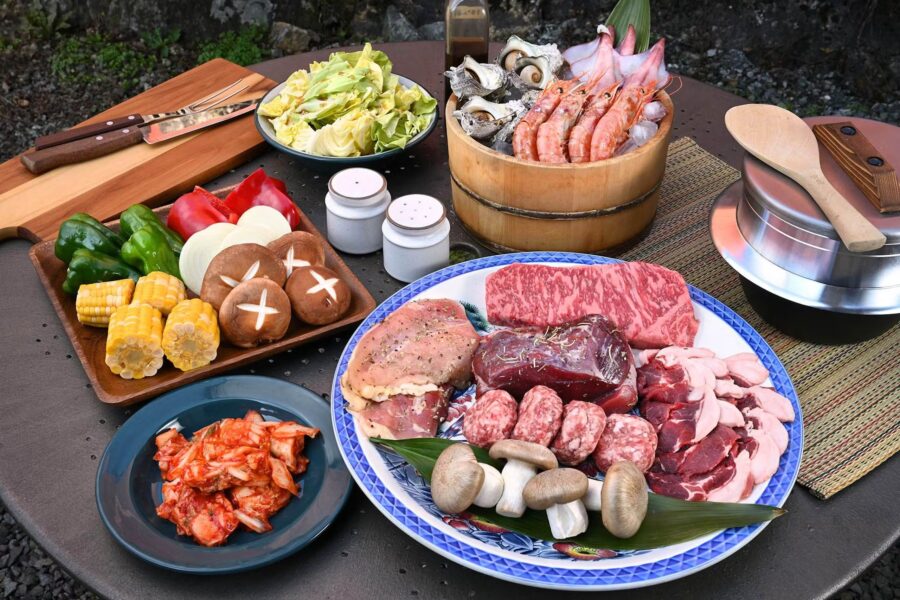 CASA MIYAMAのBBQ食材例