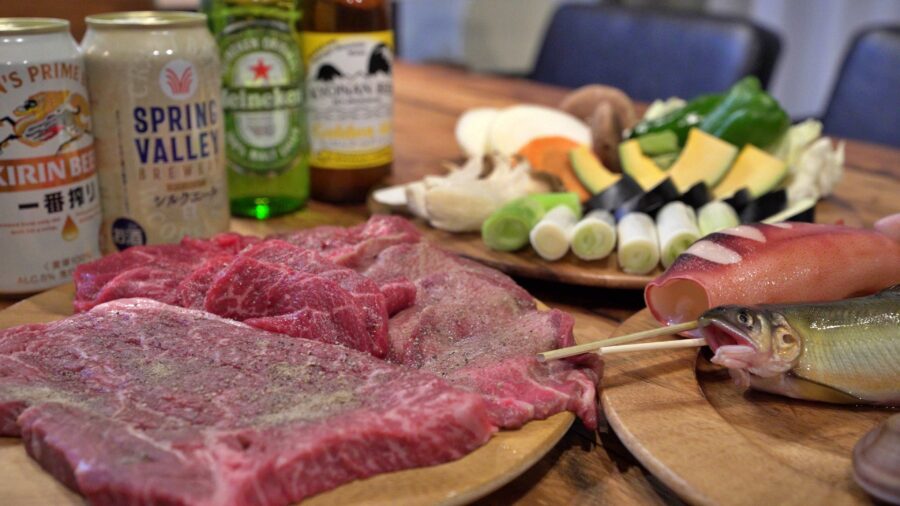 Sumera Resort MinatoでのBBQ食材イメージ